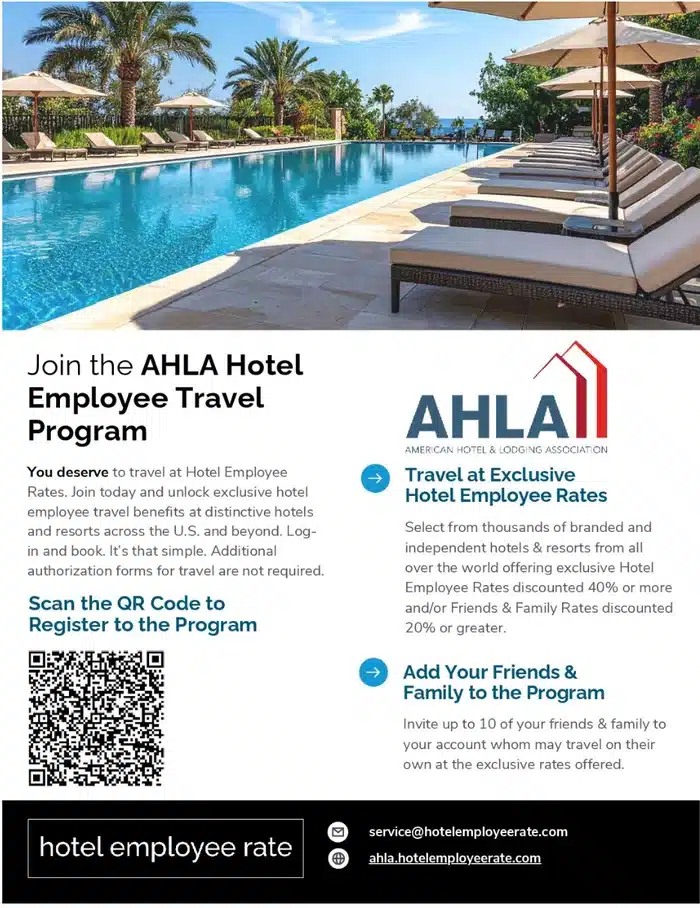 Preview of AHLA Hotel Employee Travel Program information